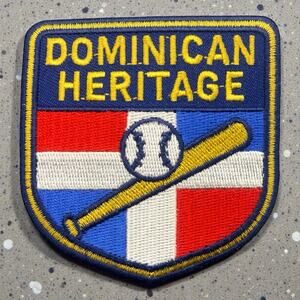 Dominican Heritage 3” Iron On Embroidered Patch Badge Dominican Flag Baseball Ba